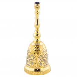 Колокольчик металлический "Лазурит" в подарочном футляре Златоуст