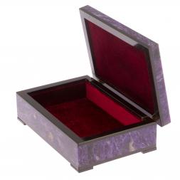 Шкатулка их чароита "Подарочная" 12х10х4,5 см