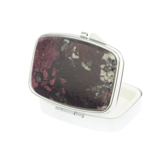 Таблетница на 2 отделения эвдиалит цвет серебро 127190