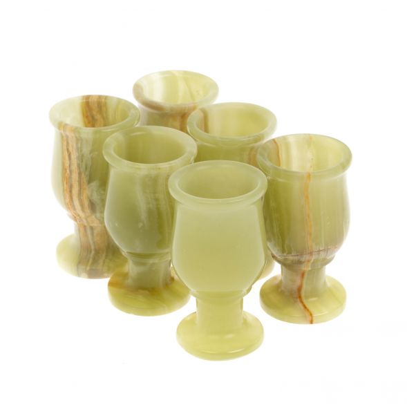 Набор рюмок из оникса 6 шт в футляре 4х6,5 см 20 мл (1,5х3) 6 шт 129200