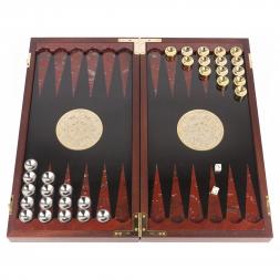 Нарды "Кальян" из яшмы и долерита