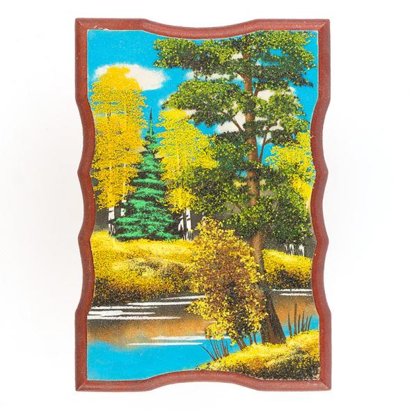 Панно прямоугольное &amp;quot;Осень&amp;quot; 27х18 см каменная крошка 119524