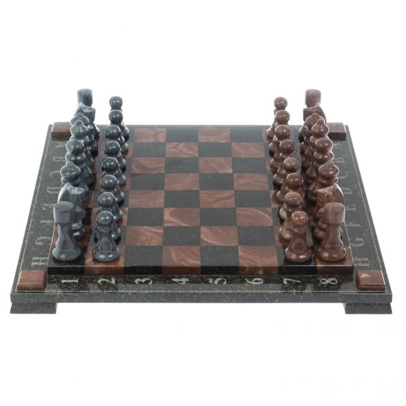Шахматы с гравировкой &amp;quot;Турнирные&amp;quot; из лемезита 36х36 см 128974