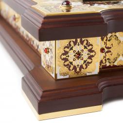 Эксклюзивные нарды "Орнамент" камень яшма Златоуст